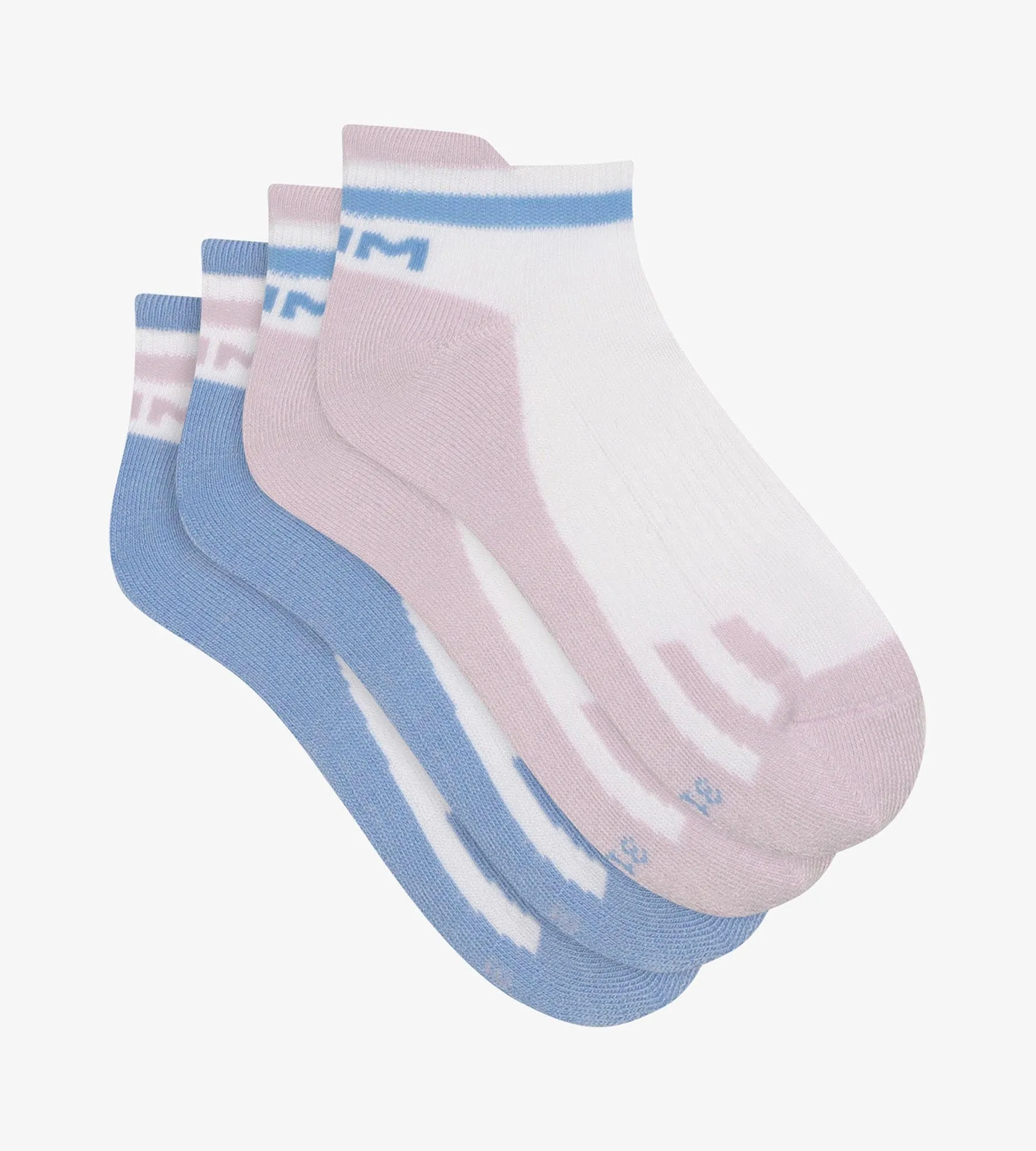 Pack of 2 pairs of unisex cotton socks Lila Blue Dim Sport