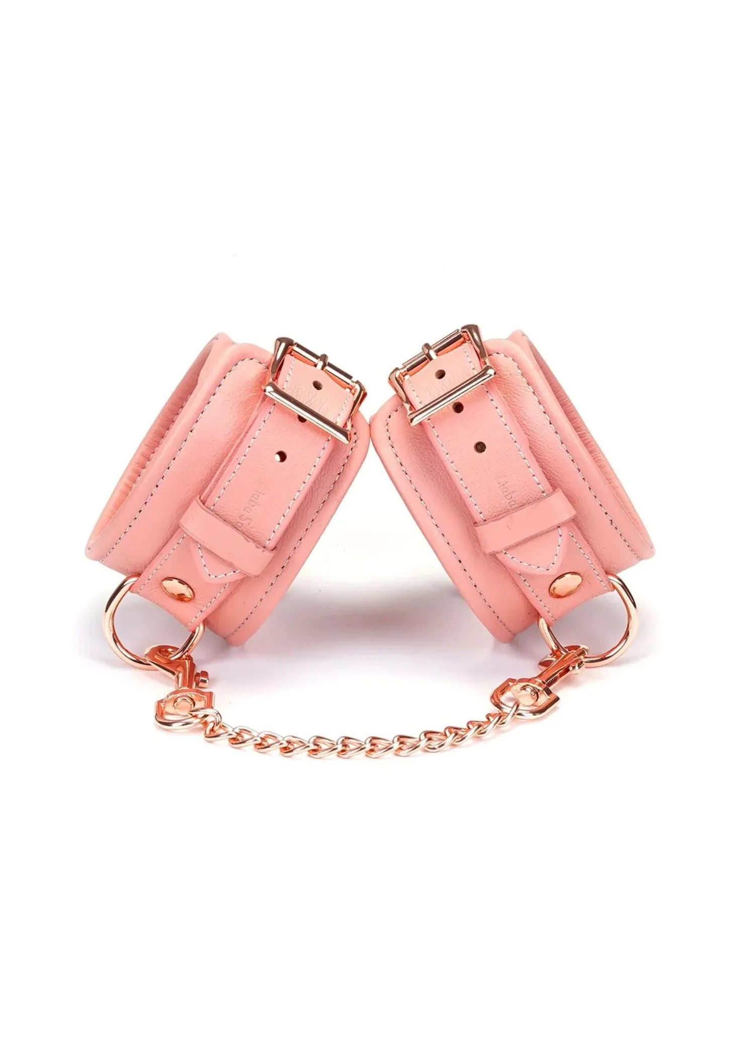Pink Dream Leather Ankle Cuffs
