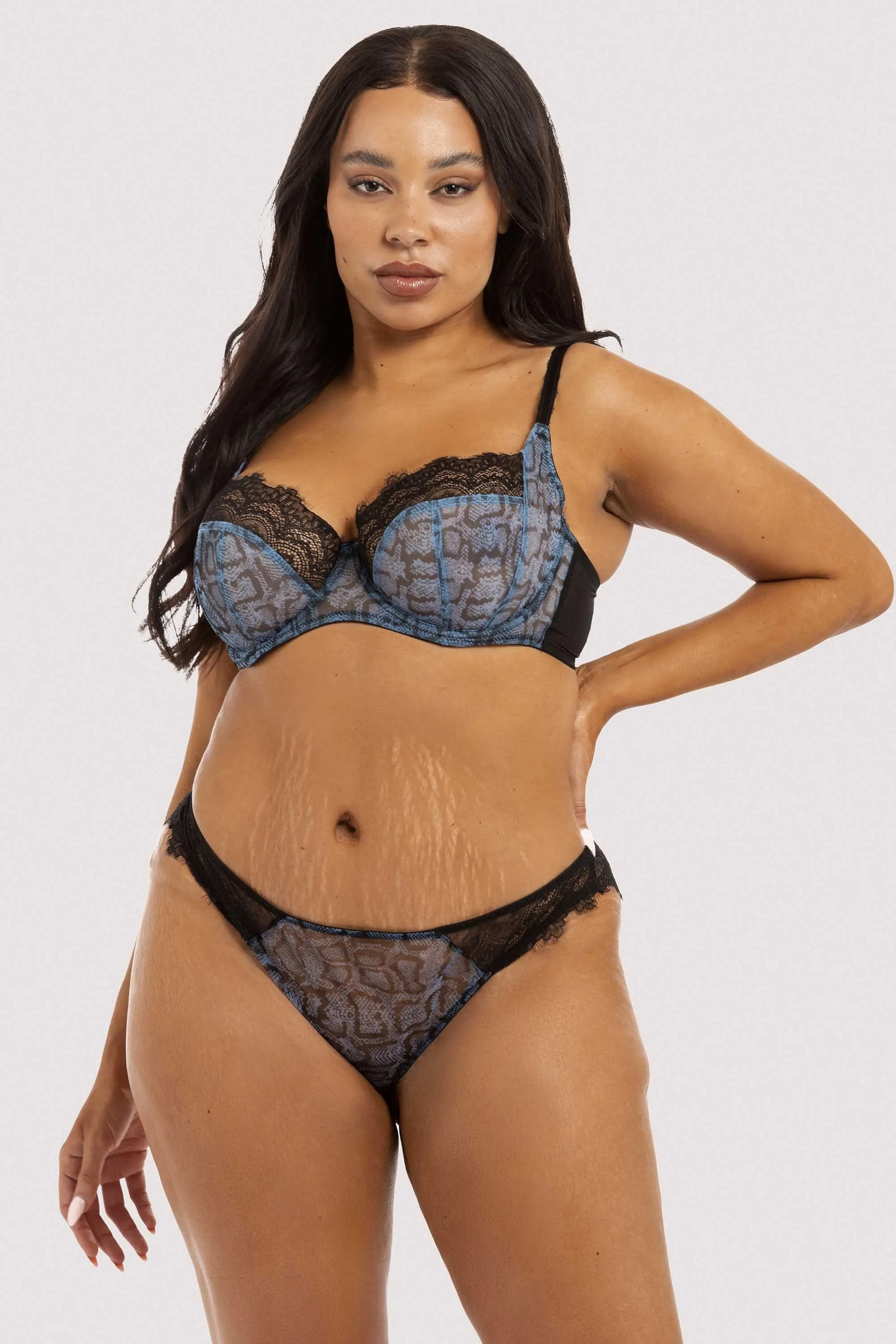 Rosalyn Lilac Snake Brazilian Brief