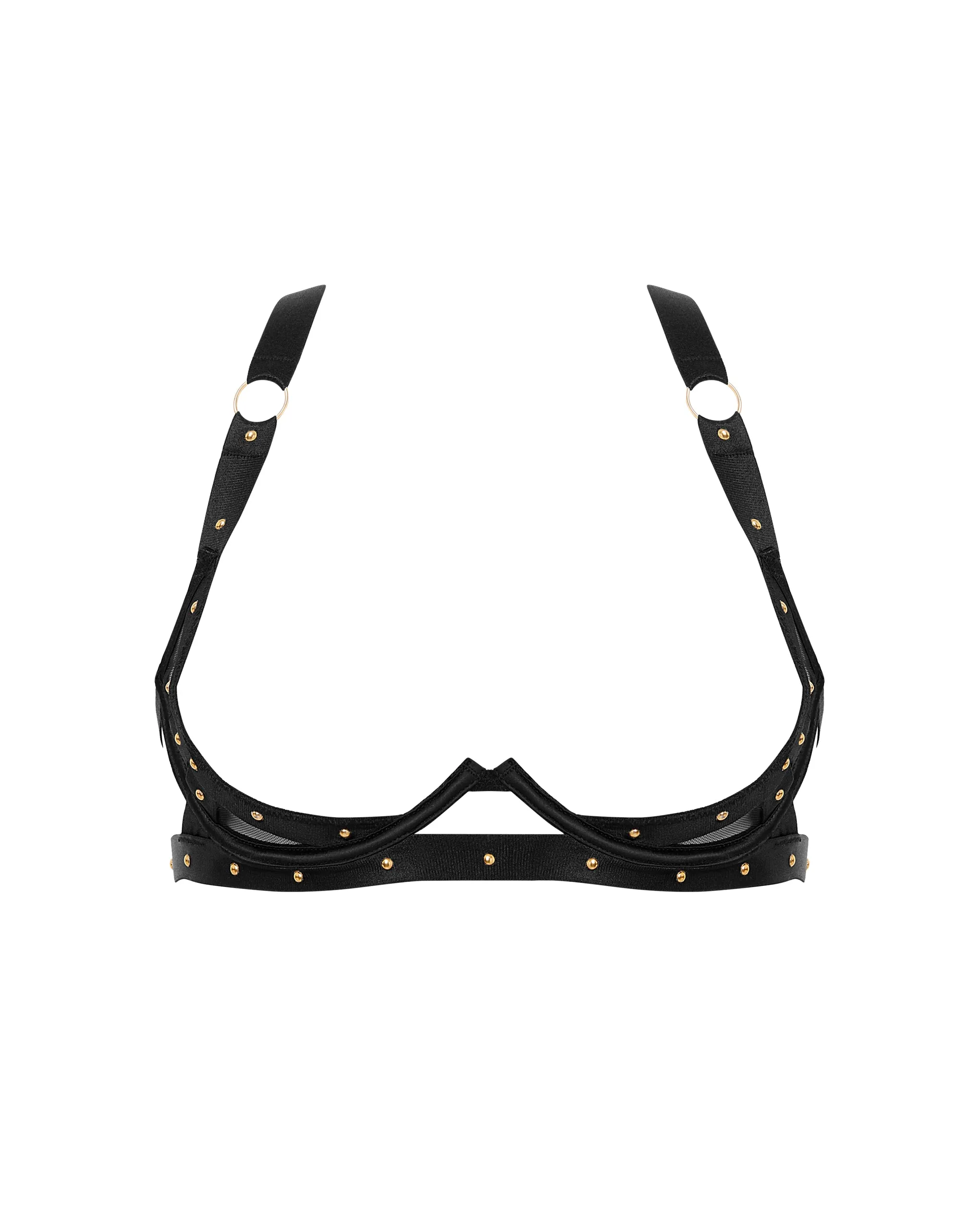 Sana Open Strappy Bra Black