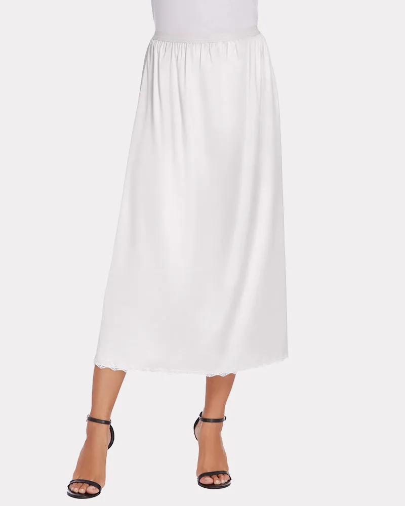 Satin Half Slip Lace Long Underskirt (DE Only)