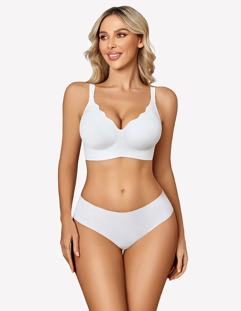 Seamless Bralettes Wireless Push Up Bra