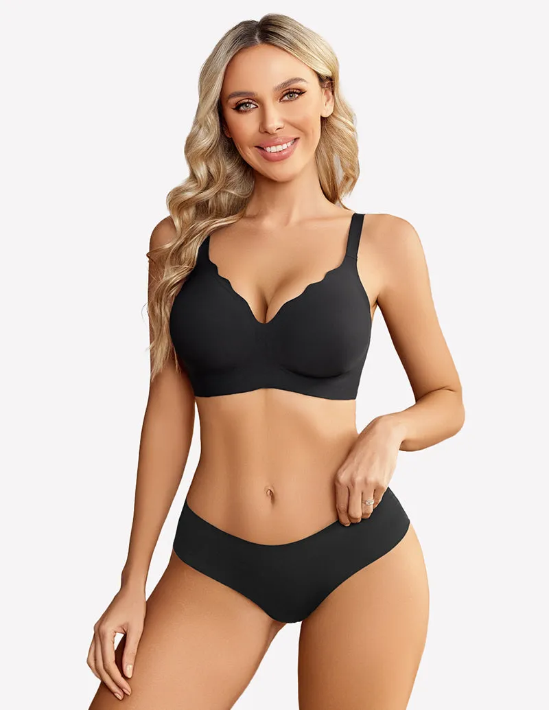 Seamless Bralettes Wireless Push Up Bra