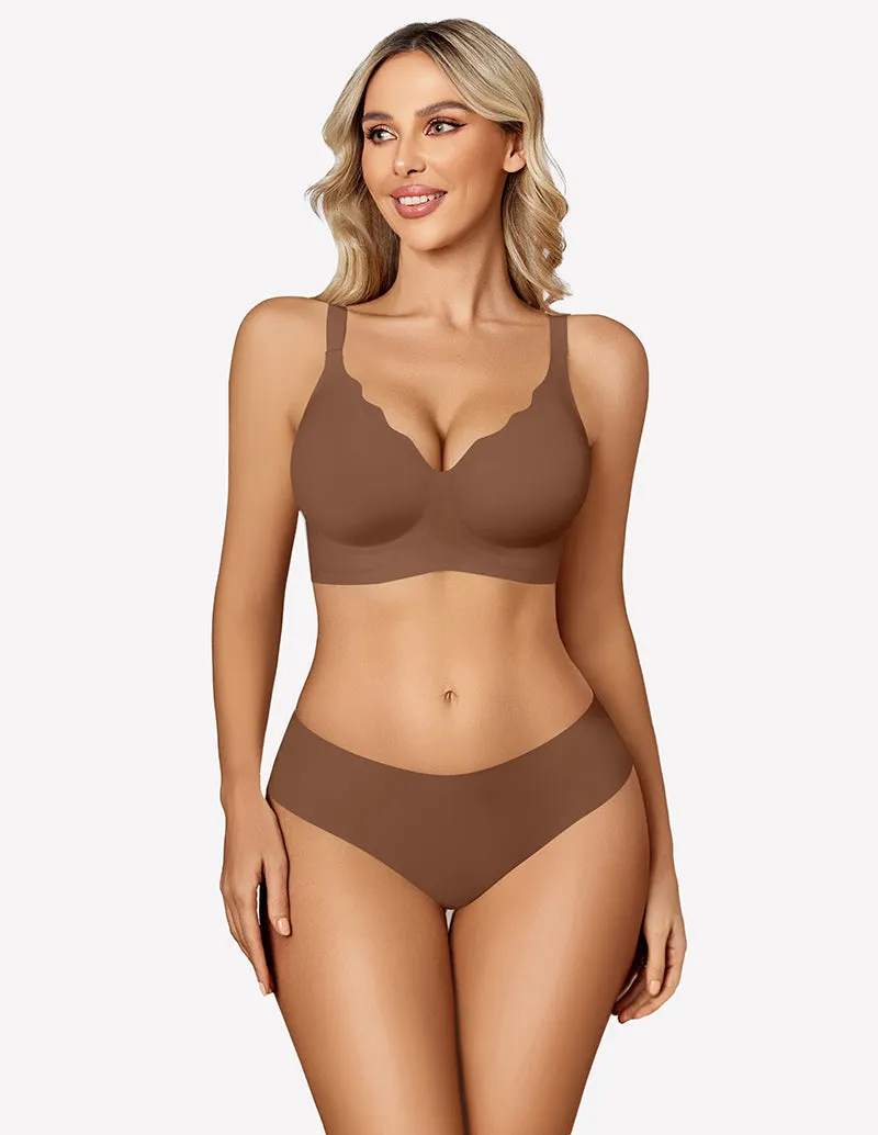 Seamless Bralettes Wireless Push Up Bra
