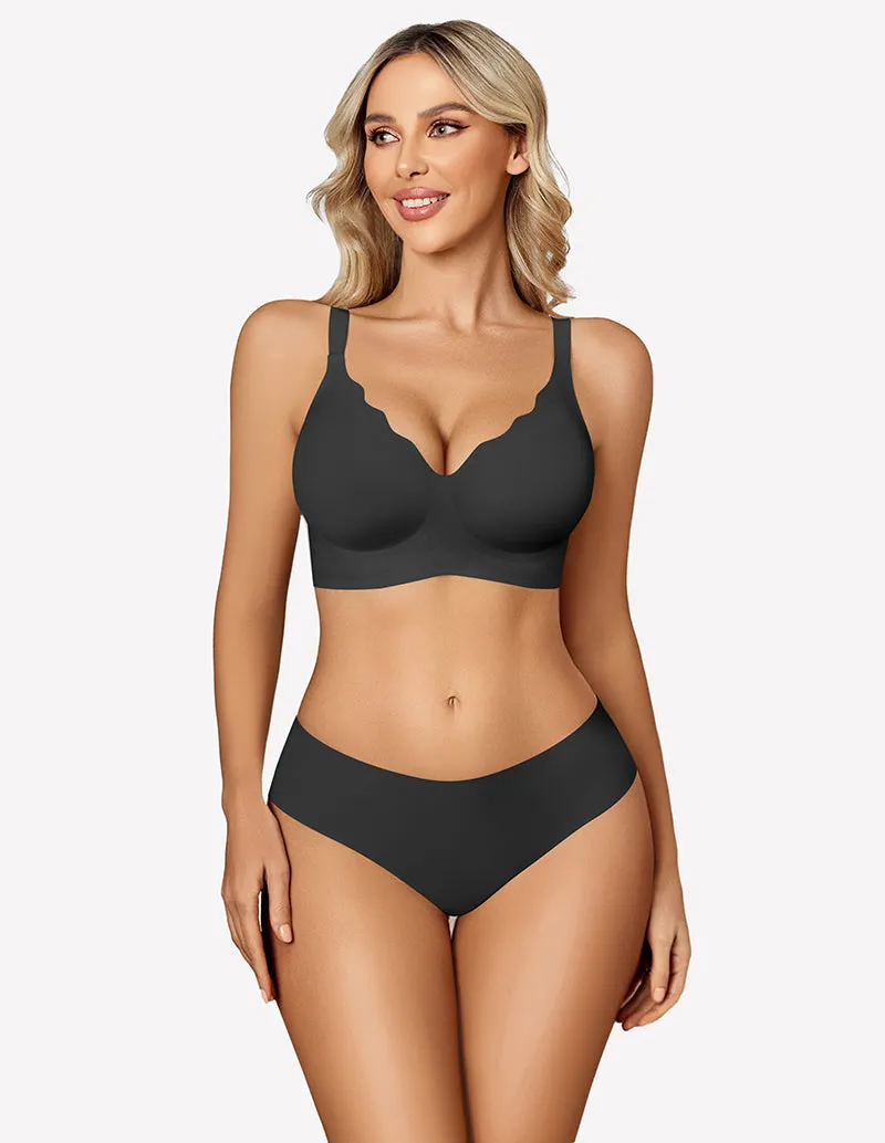 Seamless Bralettes Wireless Push Up Bra