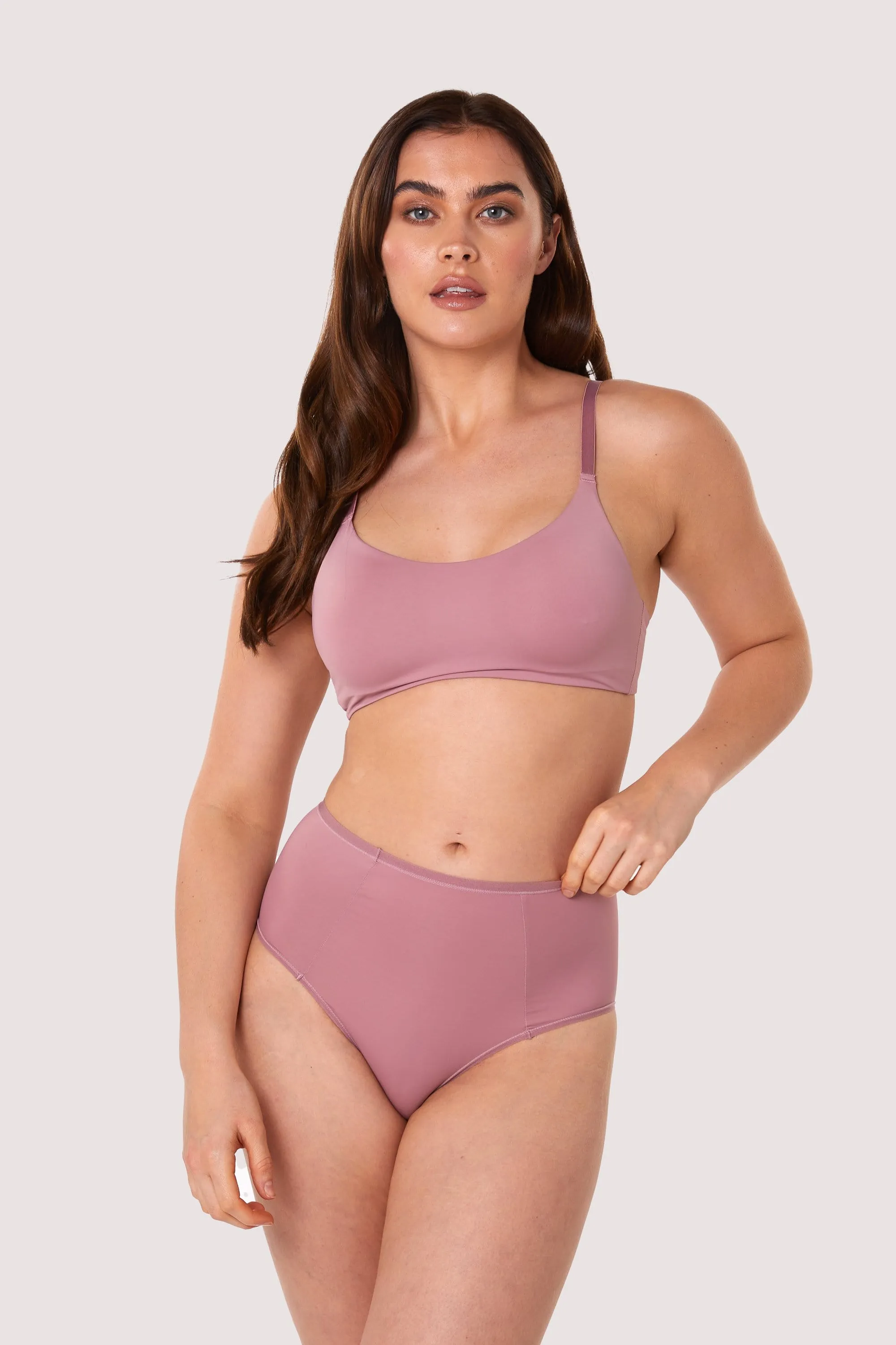 Second Skin Rose Recycled Highwaist Brief
