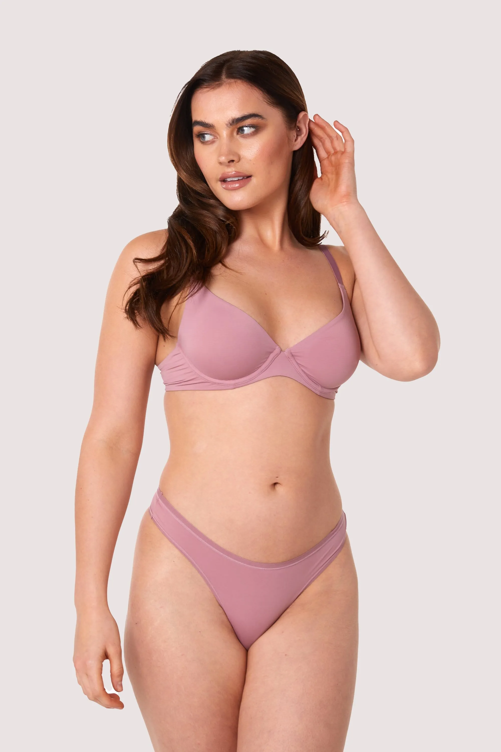 Second Skin Rose Recycled Thong