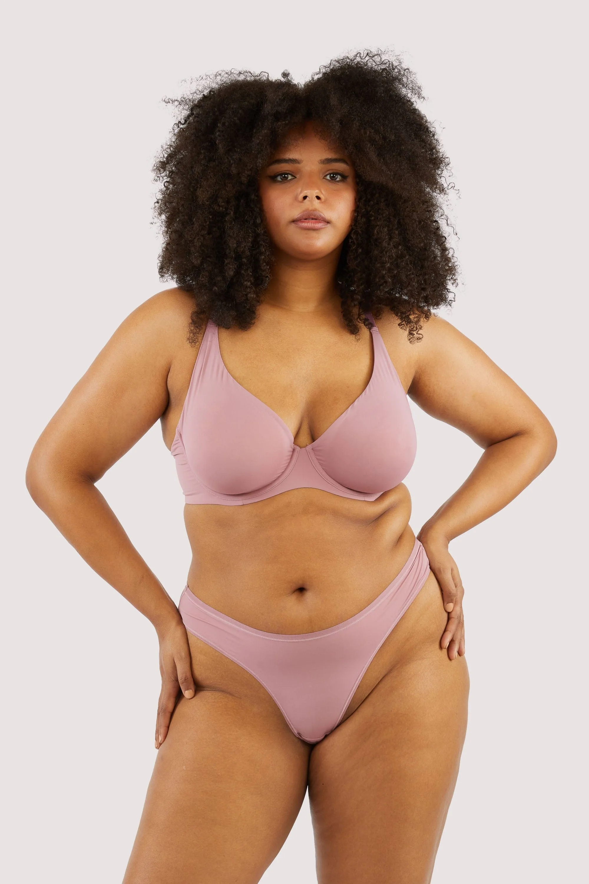 Second Skin Rose Recycled Thong