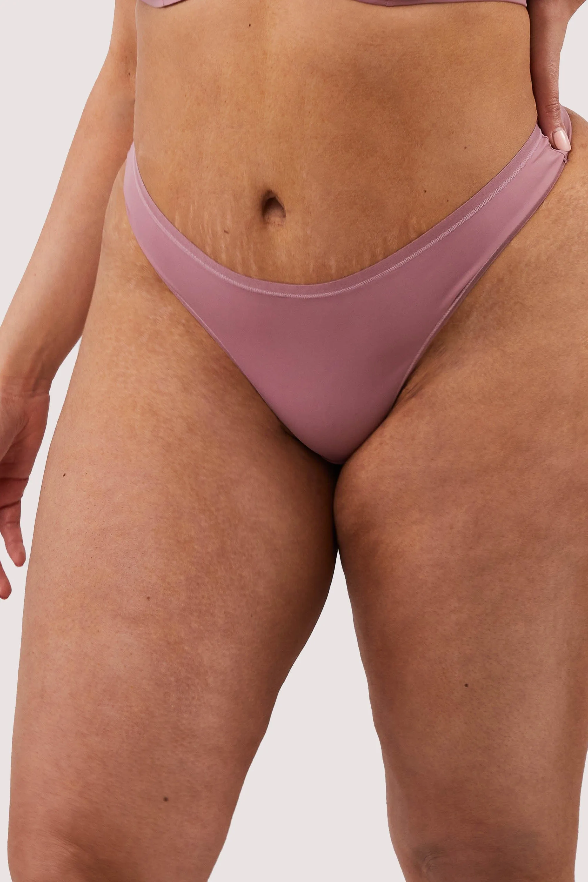 Second Skin Rose Recycled Thong