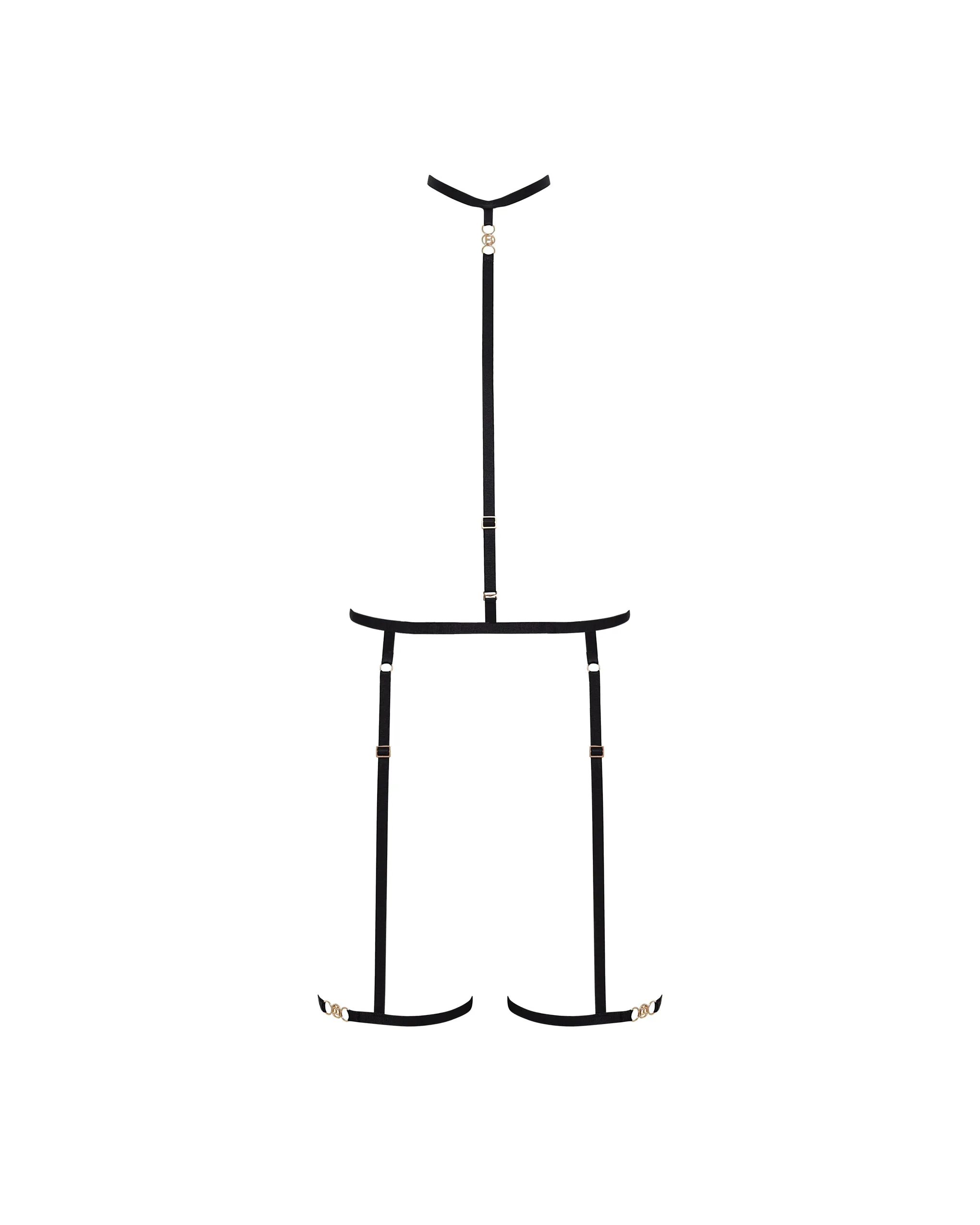 Shirin Suspender Harness (with detachable harness) Black