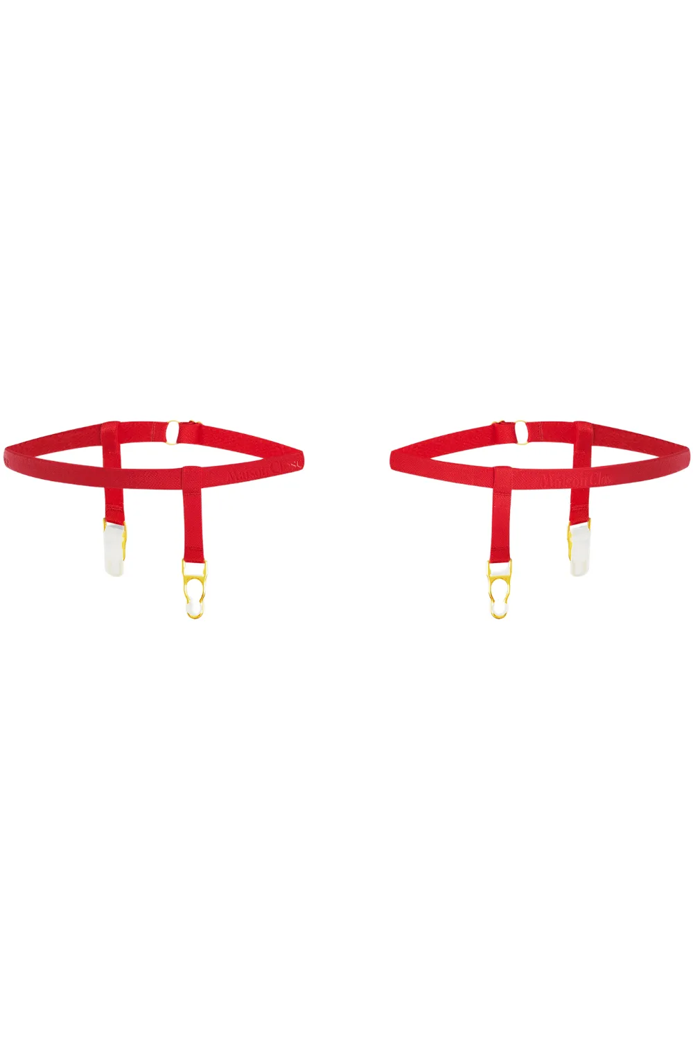 Signature Leg Garters Red