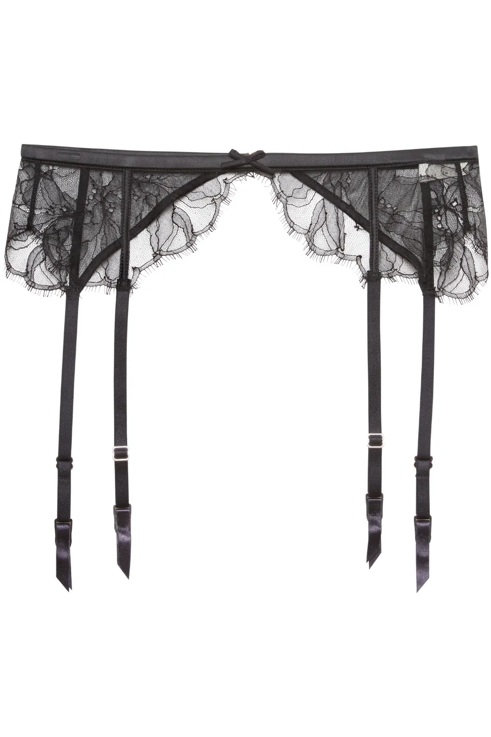 Sophia Lace Suspender in Black