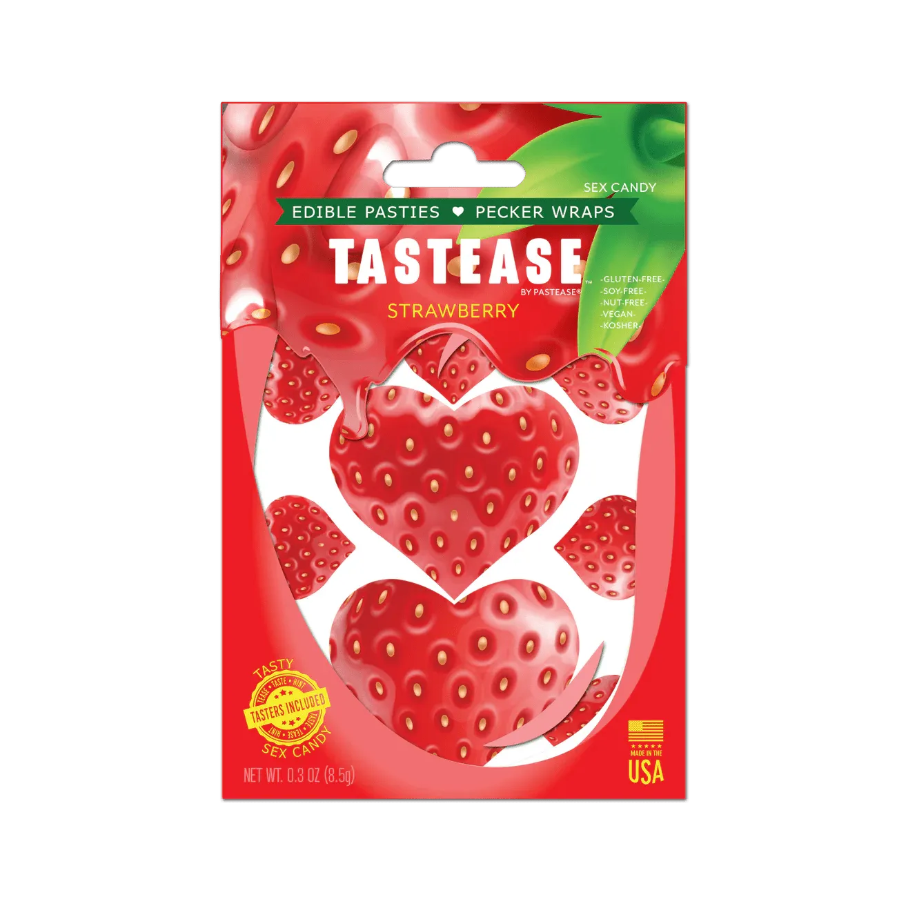 Tastease Edible Pasties - Strawberry
