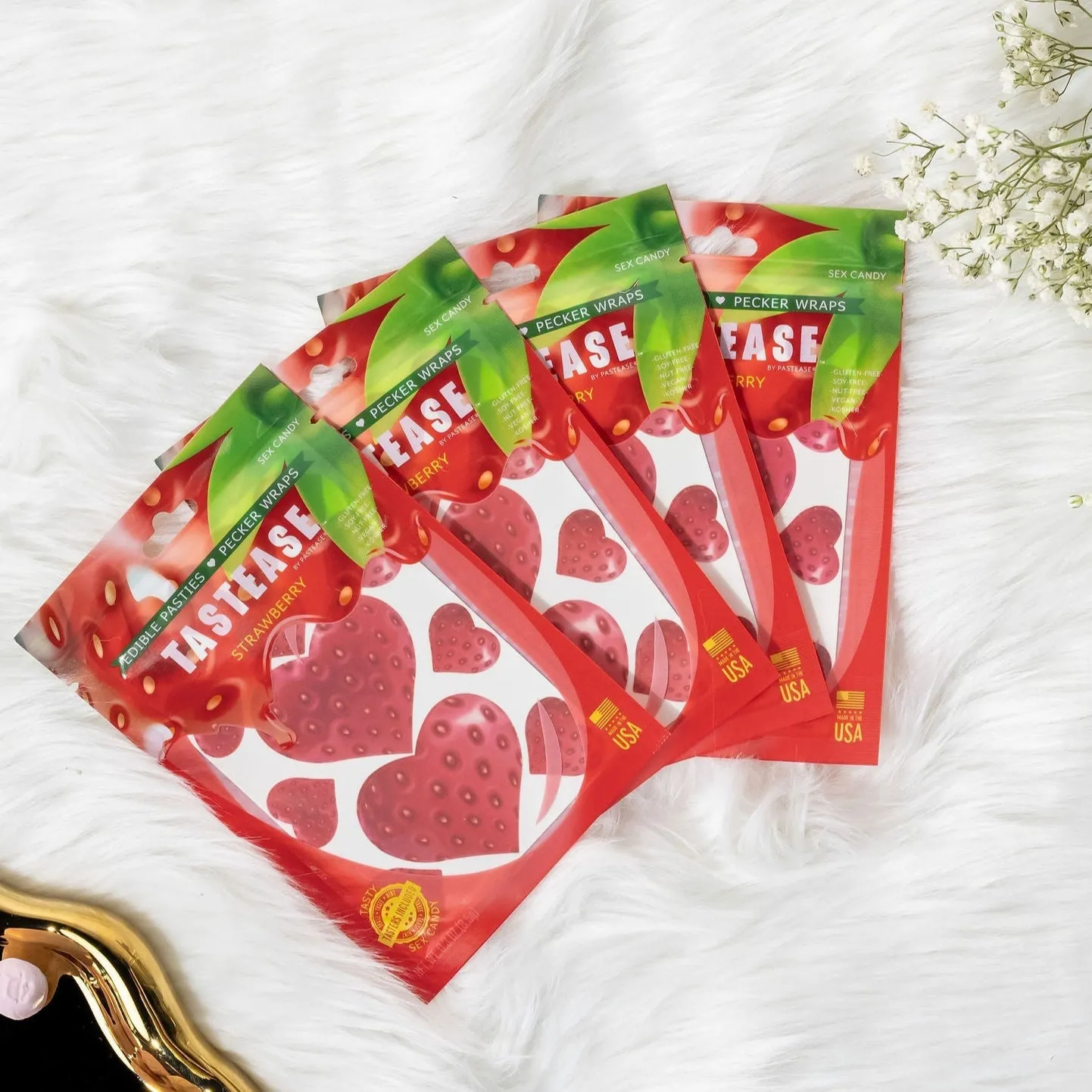 Tastease Edible Pasties - Strawberry