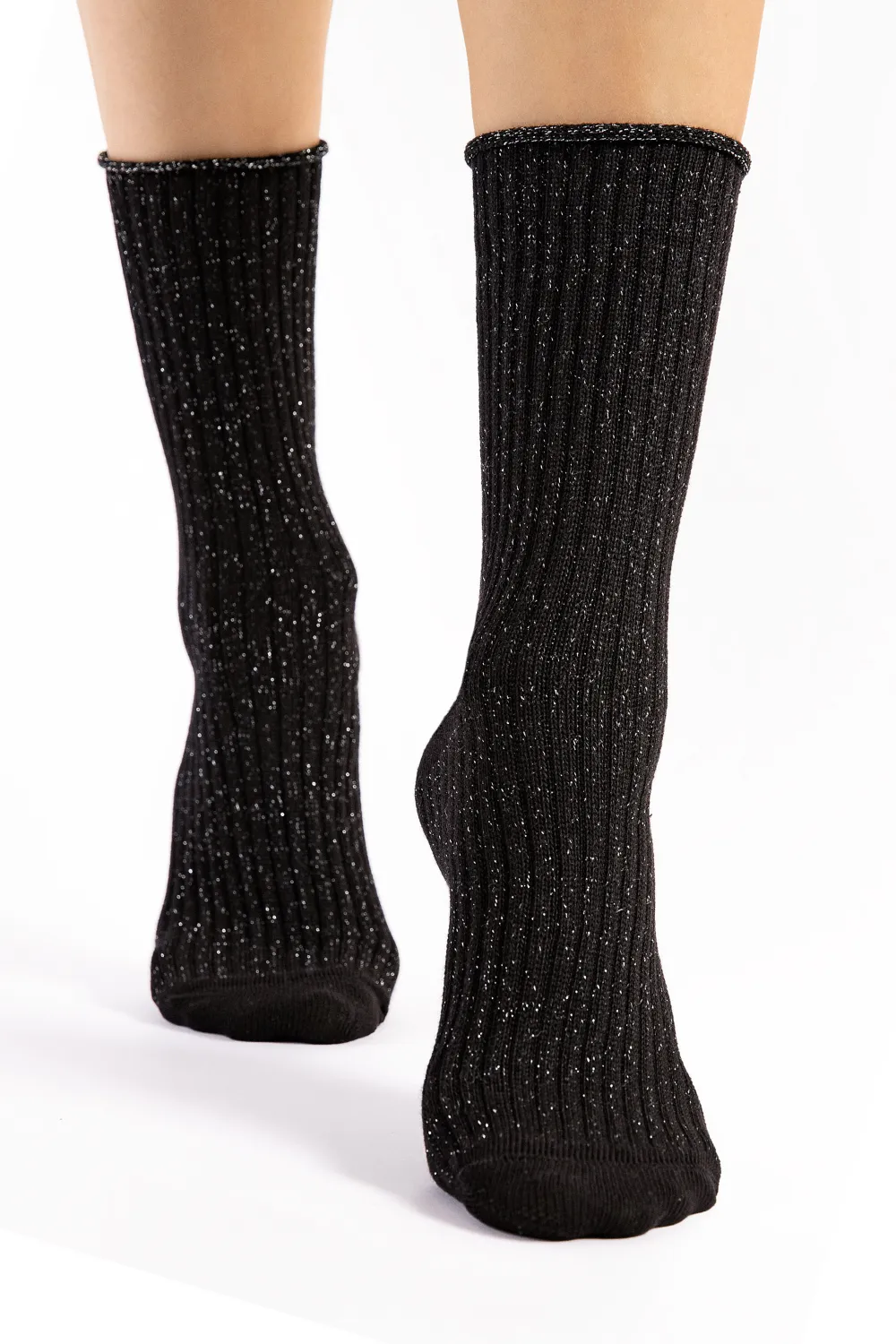 Trinny Cotton Socks in Black