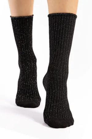 Trinny Cotton Socks in Black