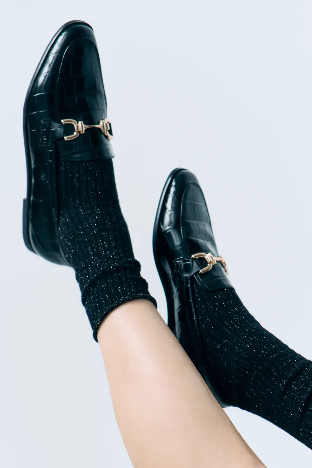 Trinny Cotton Socks in Black