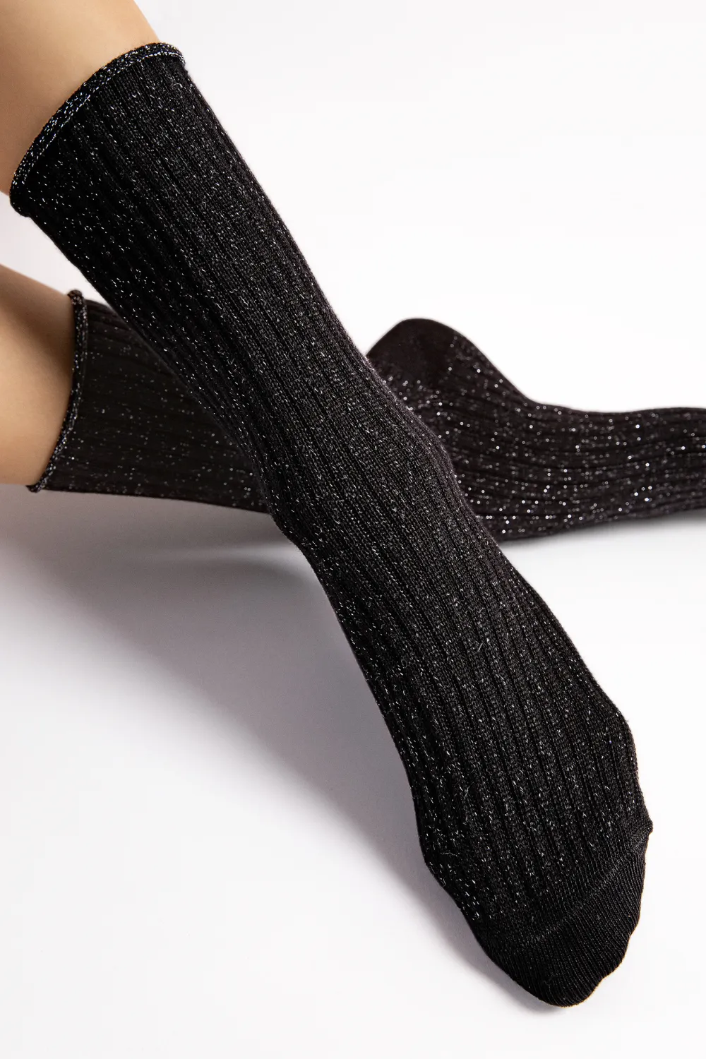 Trinny Cotton Socks in Black