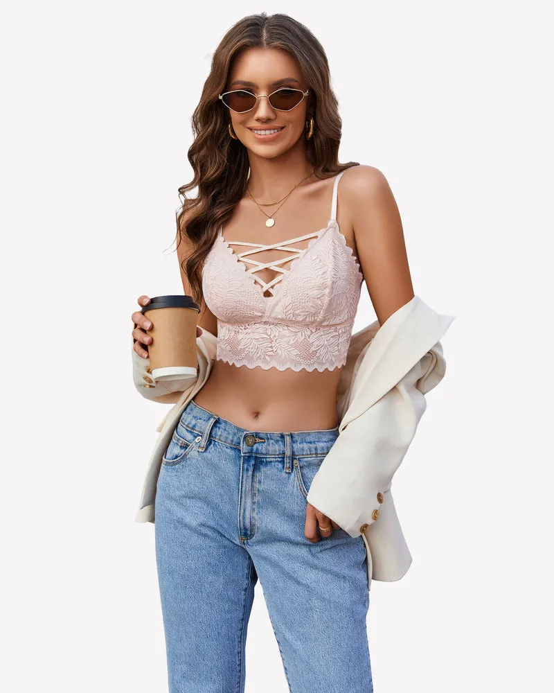 V Neck Lace Camisole Y2K Tank Top