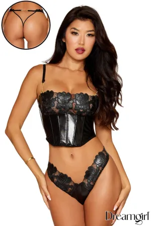 Wet Look 2PC Set