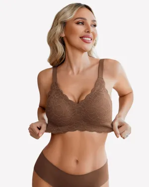Wireless Full Coverage Lace Bra