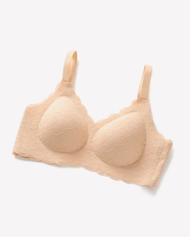 Wireless Full Coverage Lace Bra