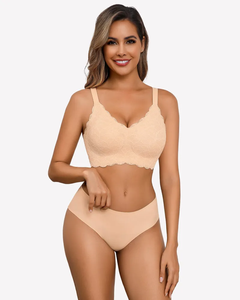 Wireless Full Coverage Lace Bra