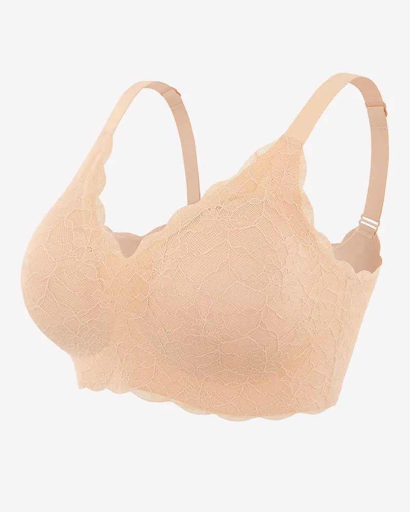 Wireless Full Coverage Lace Bra